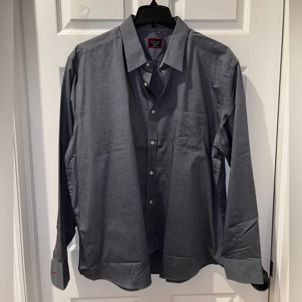 UNTUCKit Wrinkle Free Shirt Mens Size XXXL Non-Iron 100% Cotton Woven - Picture 3 of 7